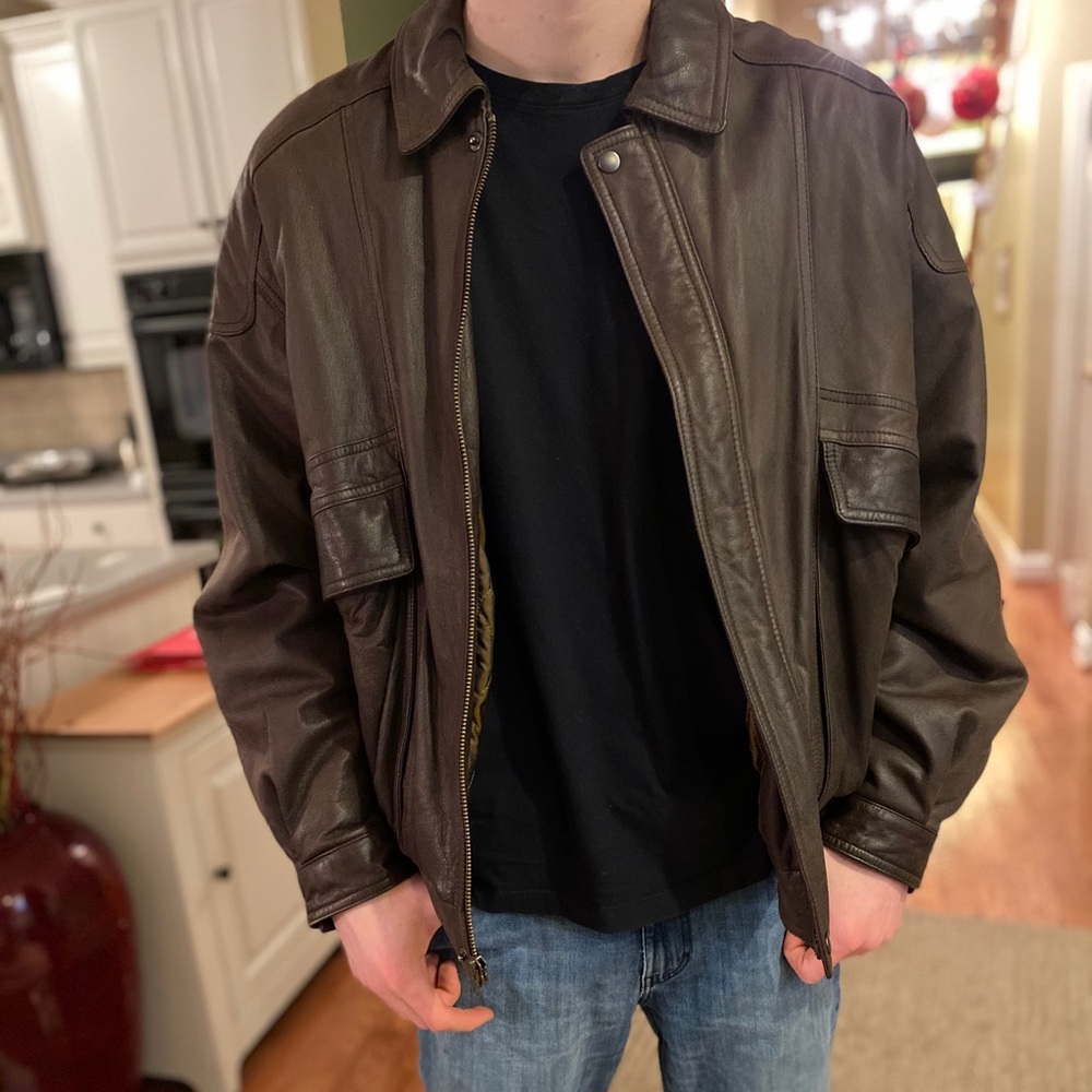 Vintage Aeropostale leather jacket